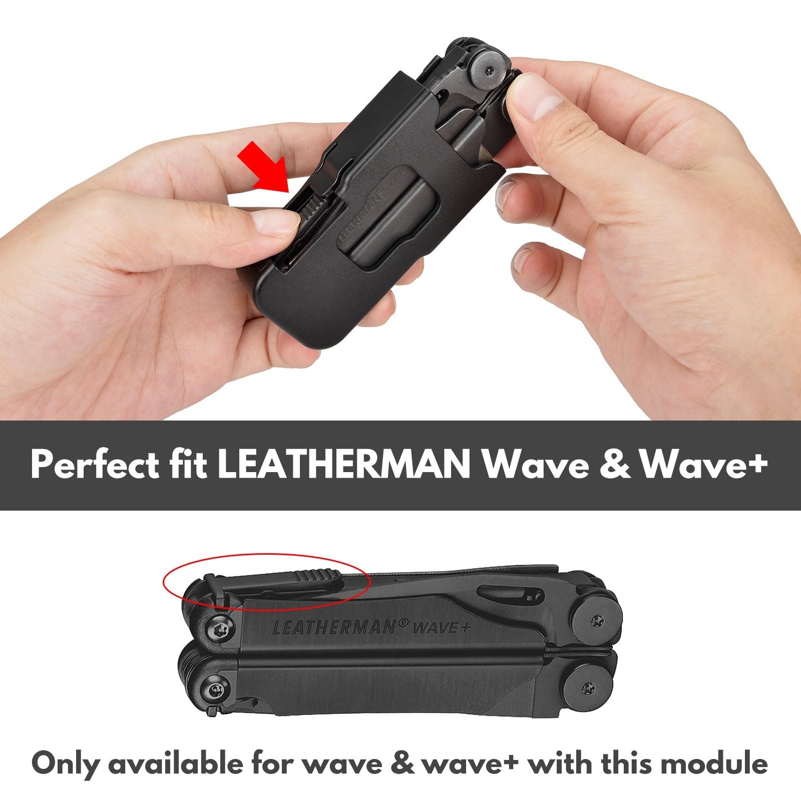 Sheath for Multi-Tool, 360° Rotatable Clip Holster, Easy Clip-On Case for 1.75″