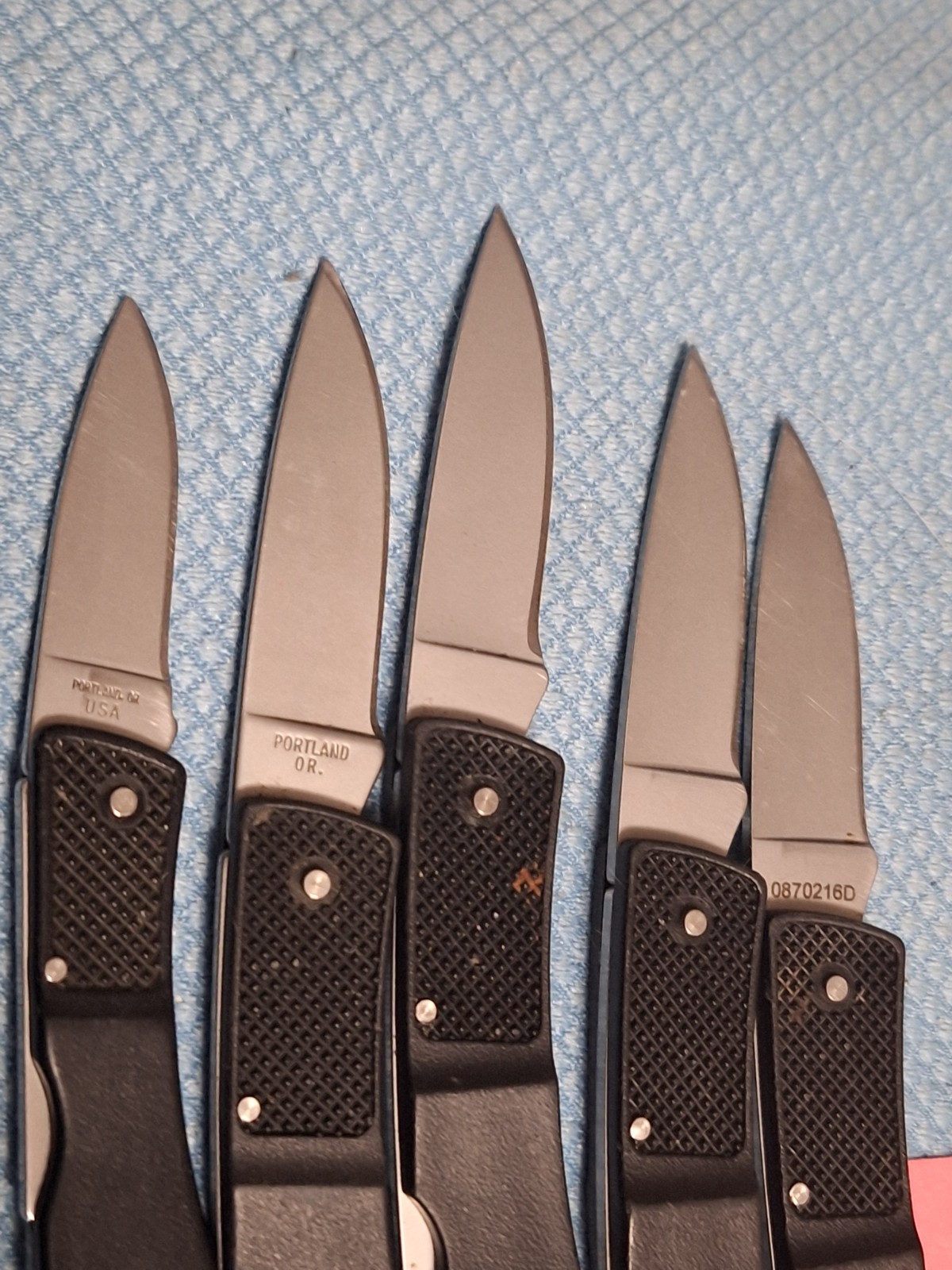10 Gerber 400/300/200 lock back knives U.S.A. Loc 439