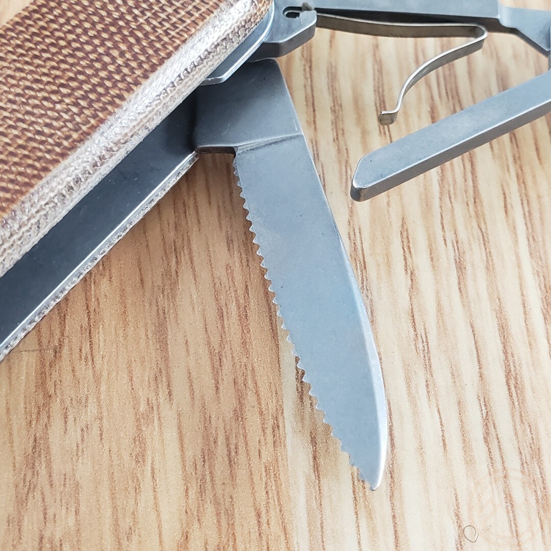 MKM-Maniago Knife Makers Malga 5 Multipurpose MagnaCut Steel Blades Nat Micarta