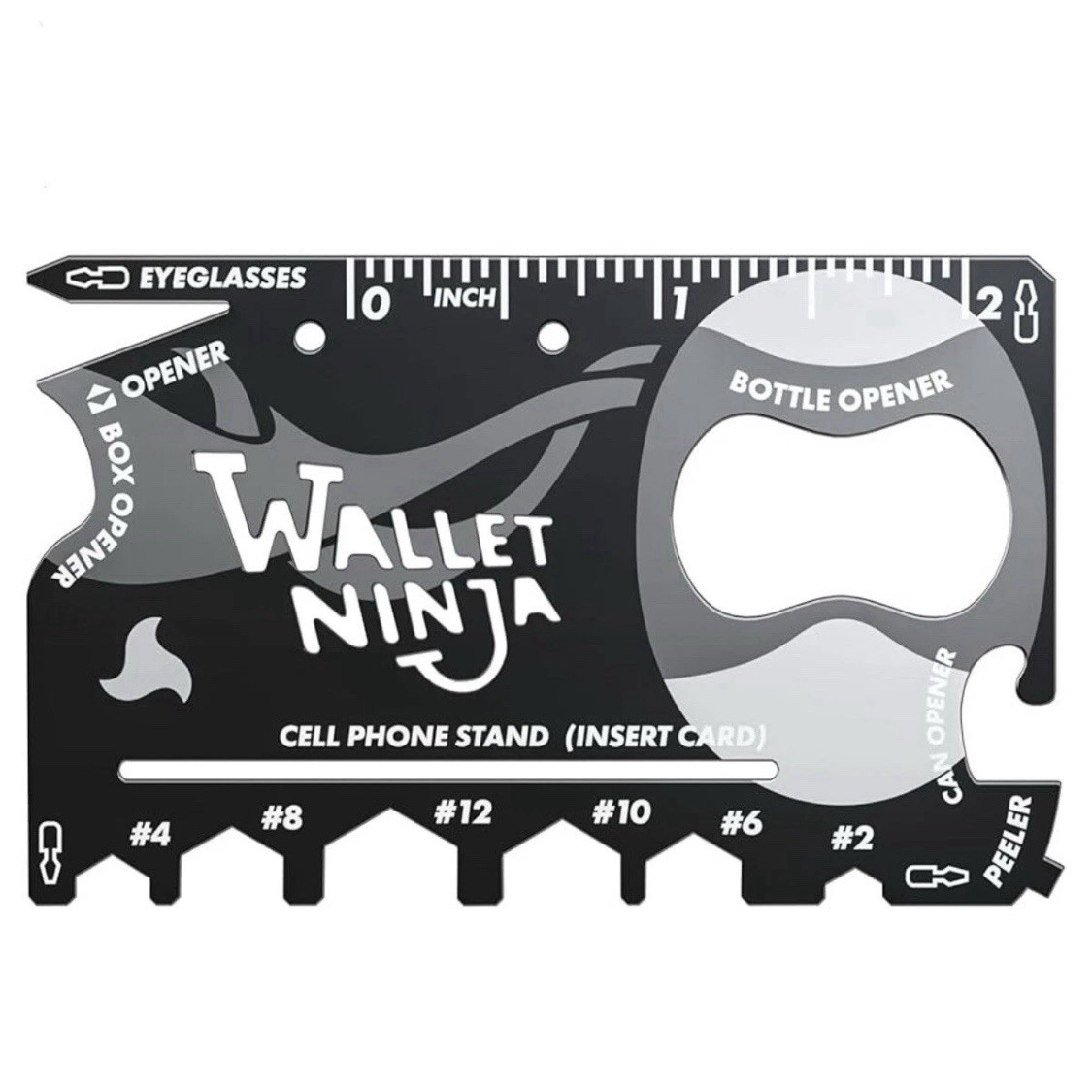 Original Wallet Ninja 18-in-1 Credit Card Multi-tool – Pocket EDC Tool Card! New