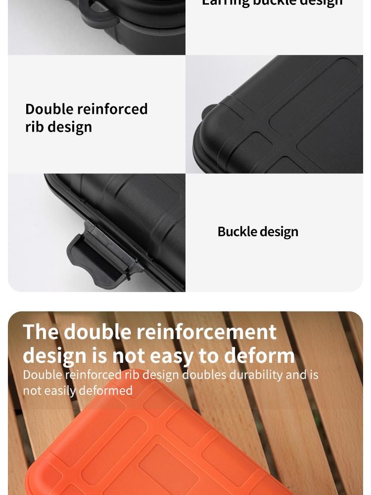Edc Survival Tool Box Waterproof Shockproof Case for Camping & Outdoor Gear