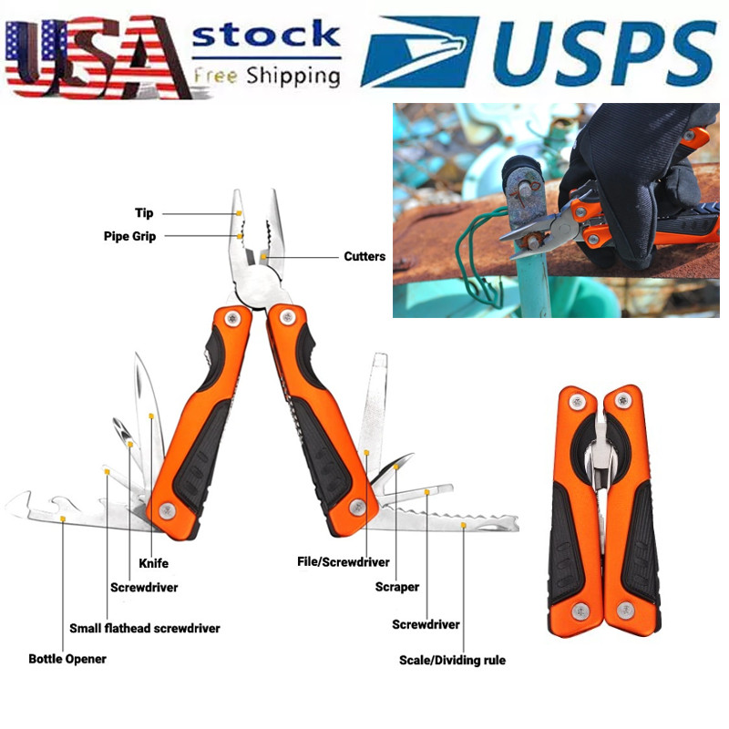 Outdoor Multi Tool Stainless Steel Pliers Camping Folding Knife Gifts For Men