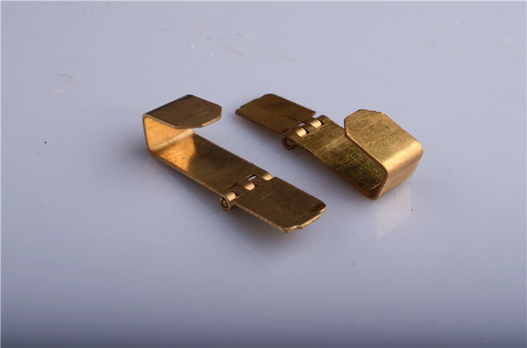 2PCs. Shell Hinge for ZORRO & ZIPPO Copper / No Plating 3.3*0.9*0.8 CM