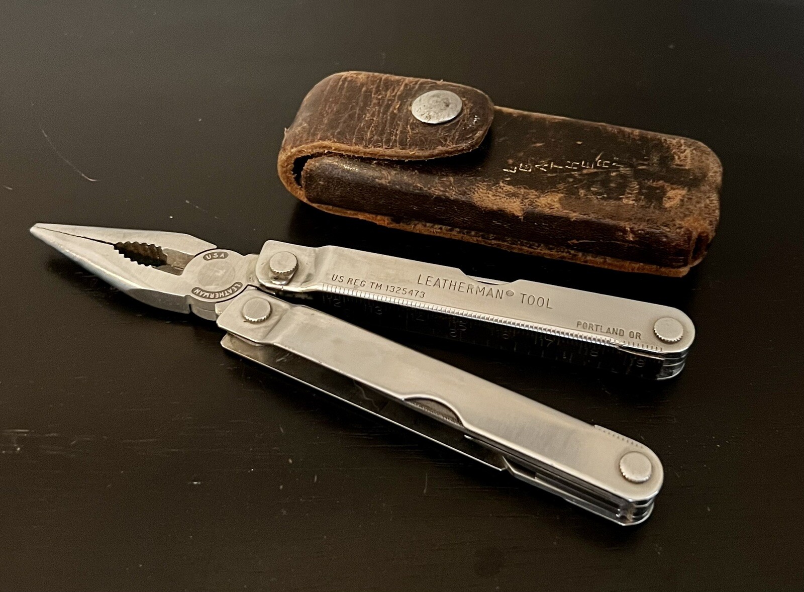 Vintage Leatherman PST Original Multi-Tool w/Leather Case Made in Portland, OR  