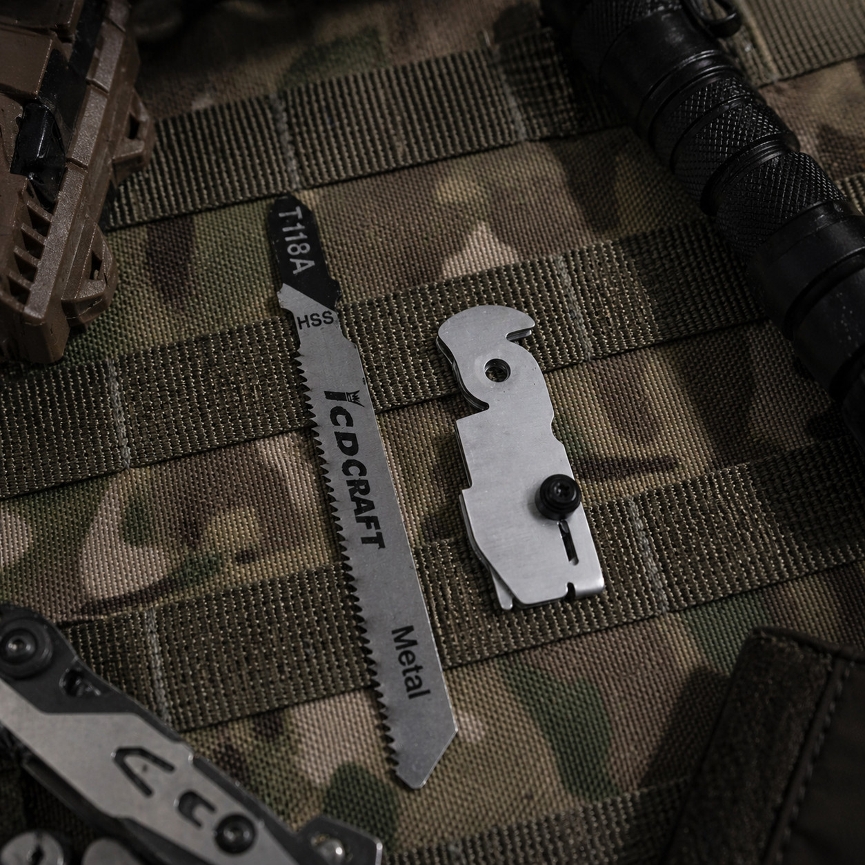 Stainless T-Shank Saw Adapter with Blade for Leatherman ARC FREE P4