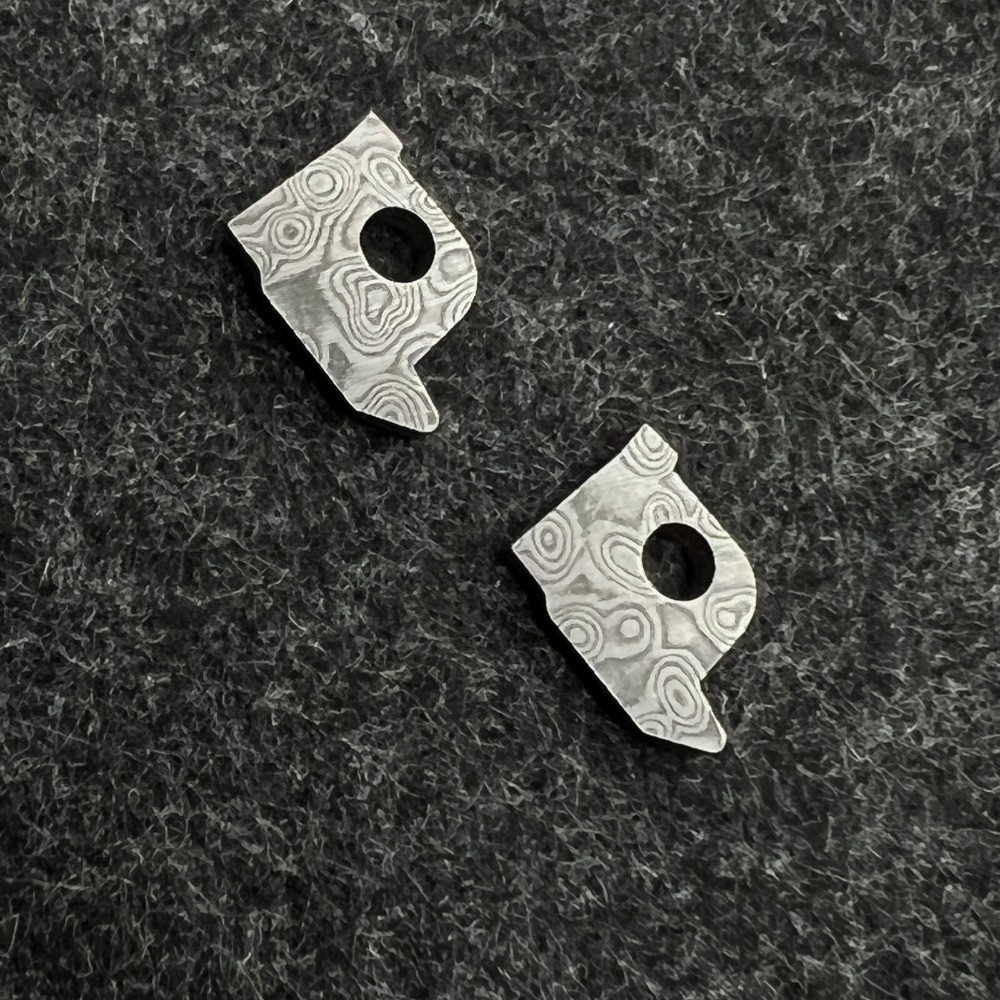 Damascus Replacement Wire Cutter Inserts For Leatherman Surge TTI Wave ARC P4 P2