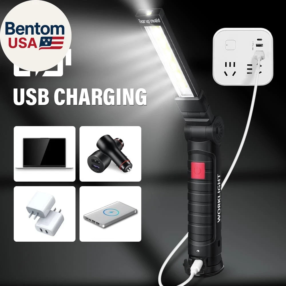 Tool Fathers Day Dad Gifts for Men Him Husband, LED Rechargeable Work Light for