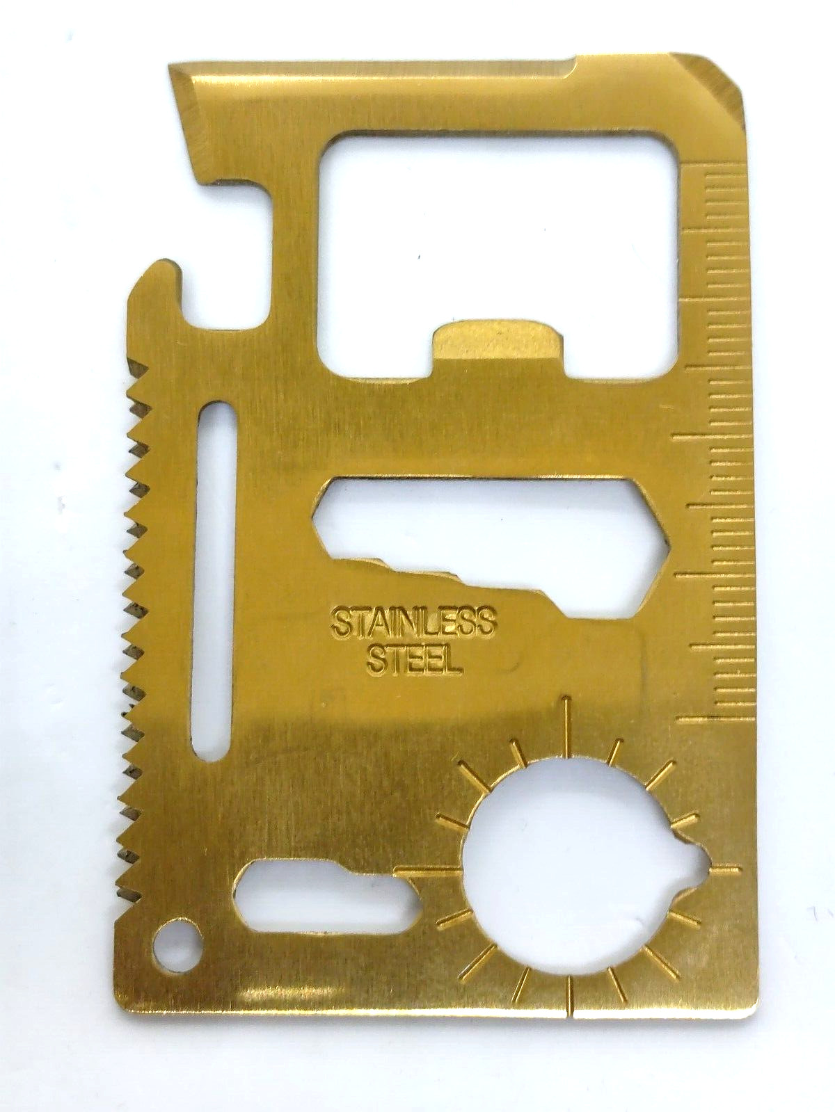 Stainless Steel Multipurpose Pocket Survival Tool Credit Card Size