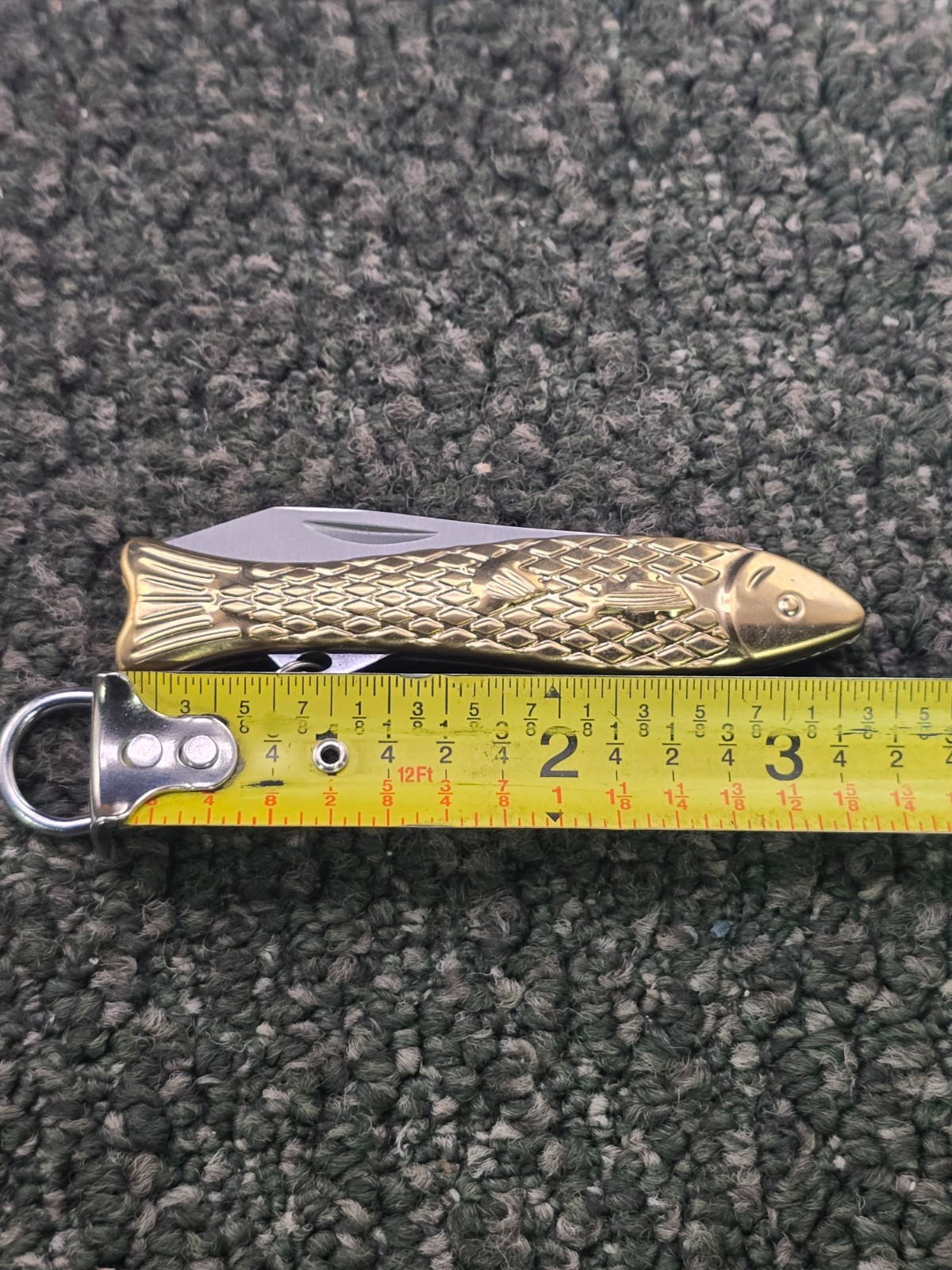 (QTY 2) Gentlemens Hardware 939 Brass Pocket Fish Pen Knife Stainless Steel
