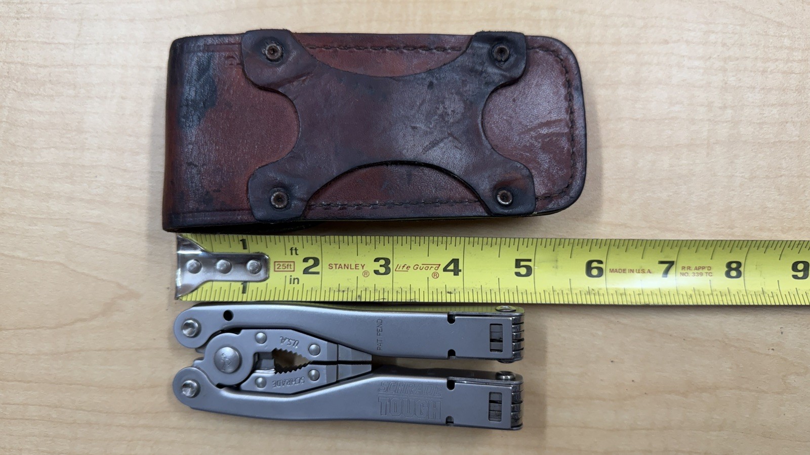 Schrade Tough-Tool Multi-Tool Pliers Knife with Leather Sheath! Made In USA!!!