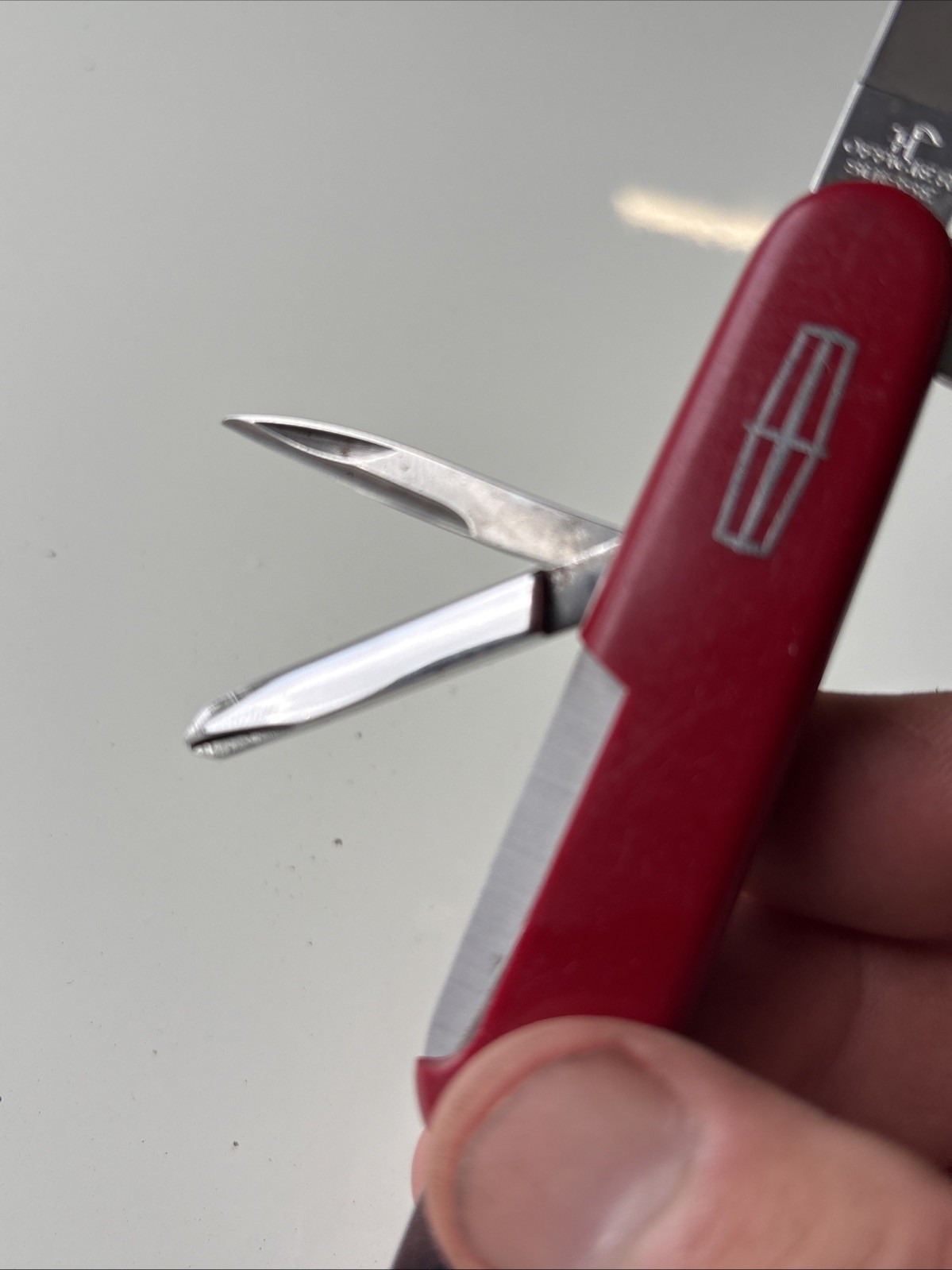 Victorinox Swiss Army Knive Officier Suisse With Lincoln Cars Logo