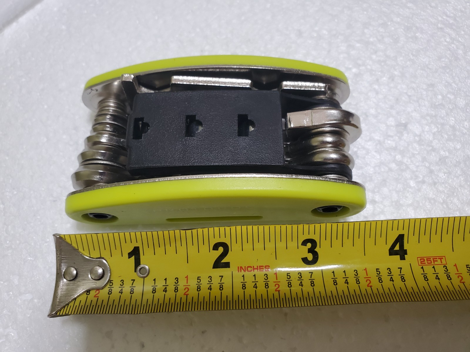 Protocol Wheel Handy Bicycle Multi Tool Neon Green New 15 Functions Nylon Case