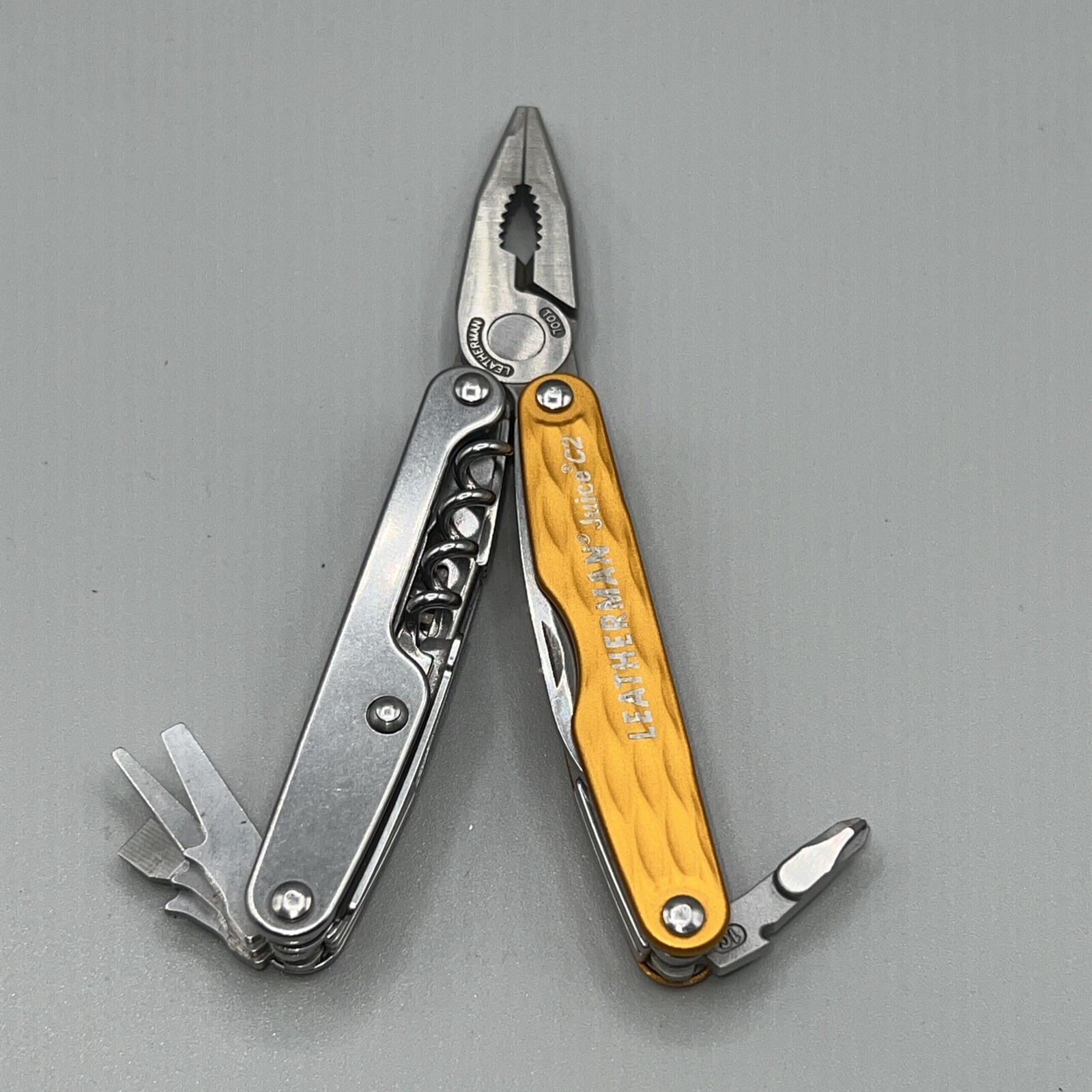 Leatherman Juice C2 831918 Sunrise Yellow Rare Discontinued Display Model