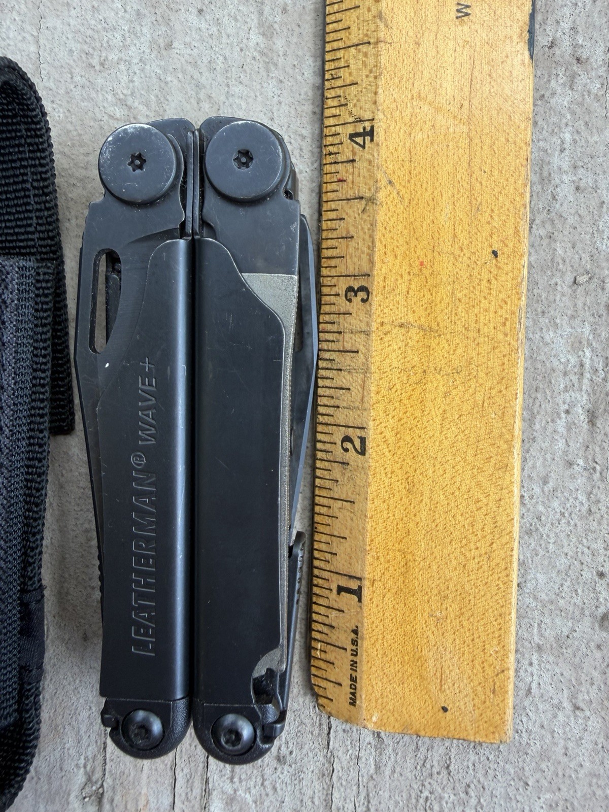 LEATHERMAN WAVE PLUS + STAINLESS STEEL BLACK OXIDE MULTI-TOOL W/SHEATH EXCELLENT