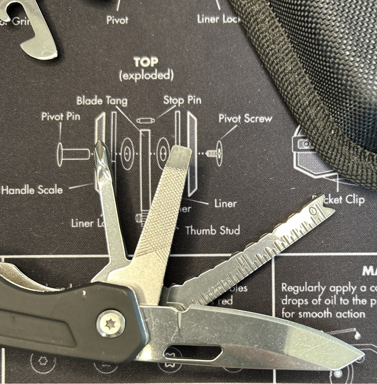 Ozark Trail 12 in 1 Multi Tool & A/O Rescue Pocketknife Camping Hiking Lot of 2
