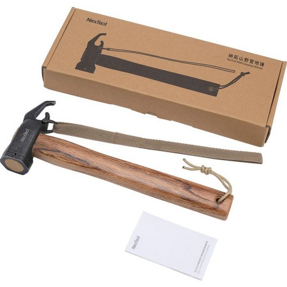 NexTool Wilds Camping Hammer Beech Wood Handle With 420 Stainless Head – NE20204