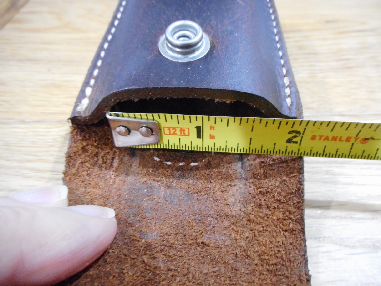 Leatherman Surge. Crazy Horse leather sheath. plain flap. Sheath only.