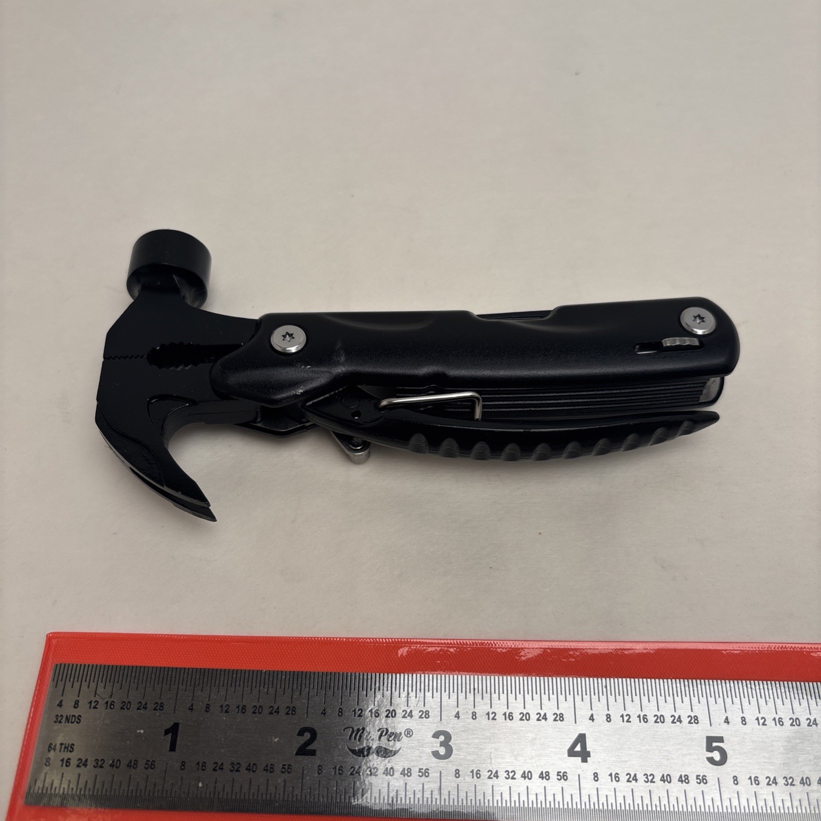Multi-Tool Mini Hammer Outdoor Camping Gear Survival Tool Tactical w/ Sheath