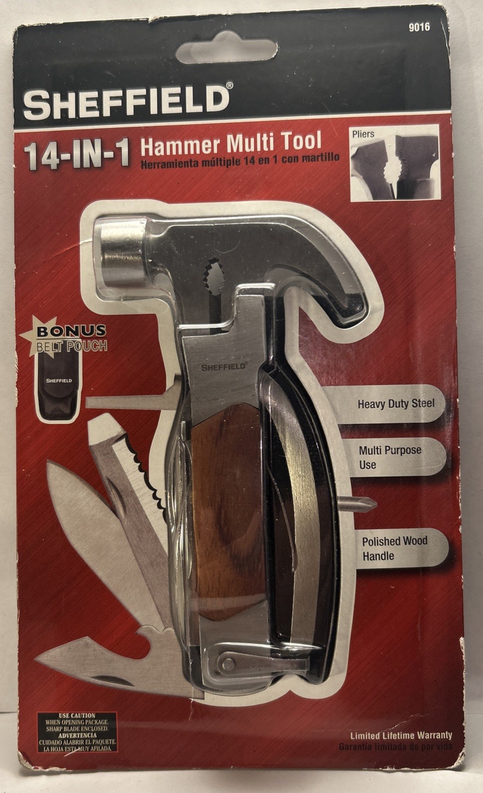 Sheffield The Hammer 14 In 1 Multi Tool Stainless Steel Brand New sealed pack
