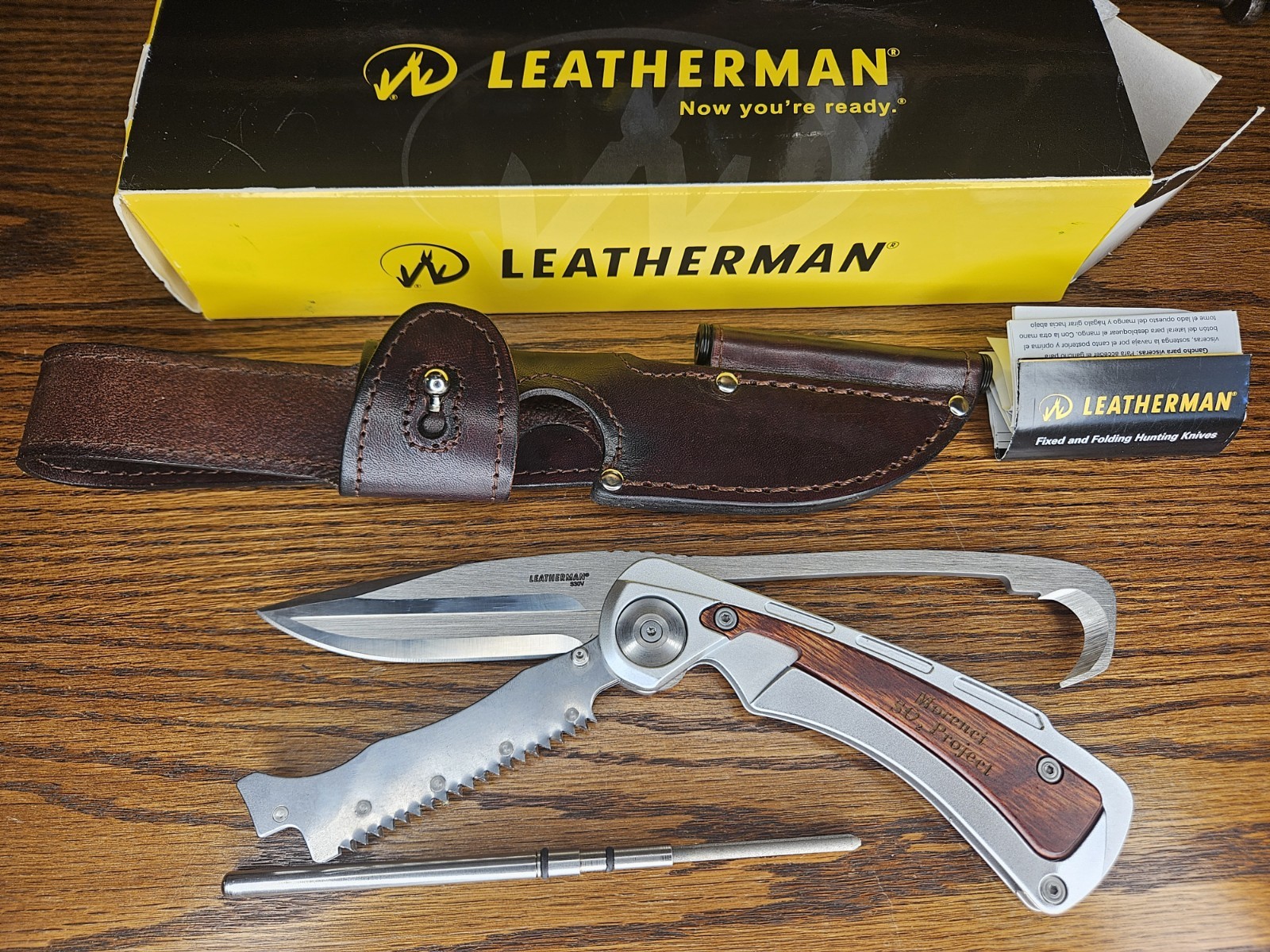 Leatherman Steens Fixed Blade Knife Multitool Saw Gut Hook – Discontinued – 032