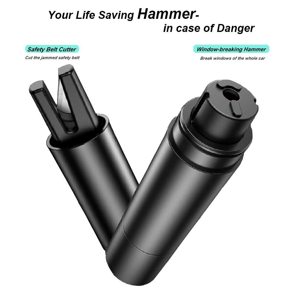 Car Safety Hammer Window Glass Breaker & Seat Belt Cutter Emergency Escape Tool