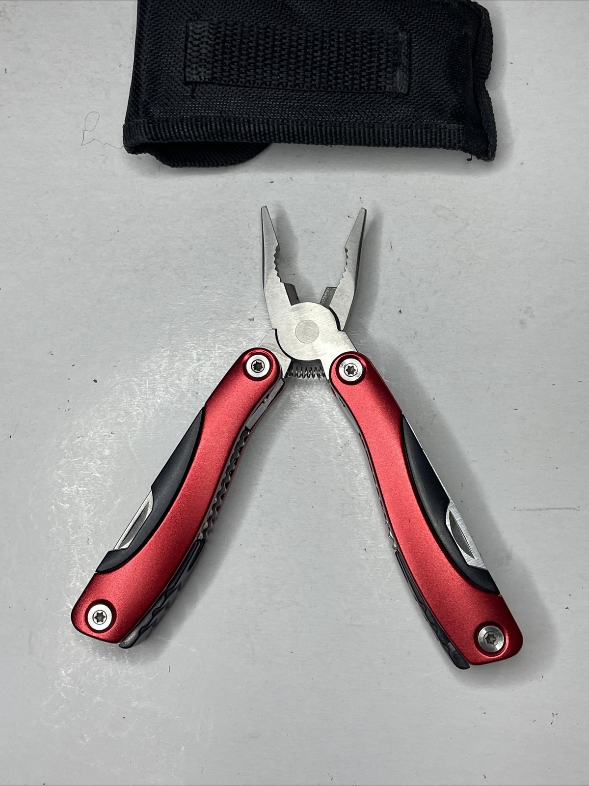 Multi-Tool Multitool Red Swiss Force 13-IN-1 for Fishing Camping Biking Hiking
