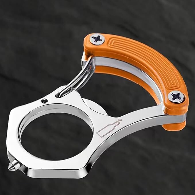 2pcs Keychain Tool 3 in 1, Emergency Window Breaker, Bottle Opener, Screwdriver
