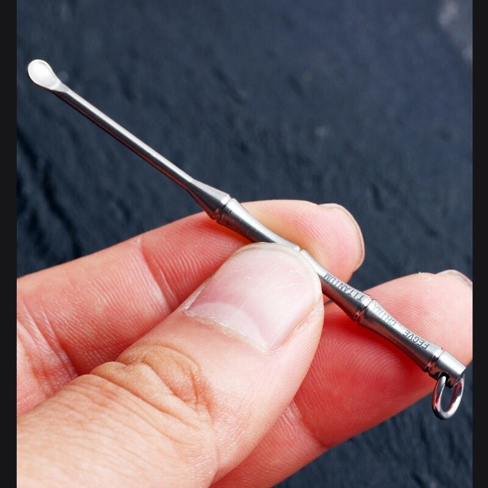 EDC Titanium Ear Pick Scoop Cleaner Mini Portable Earpick Accessory Outdoor