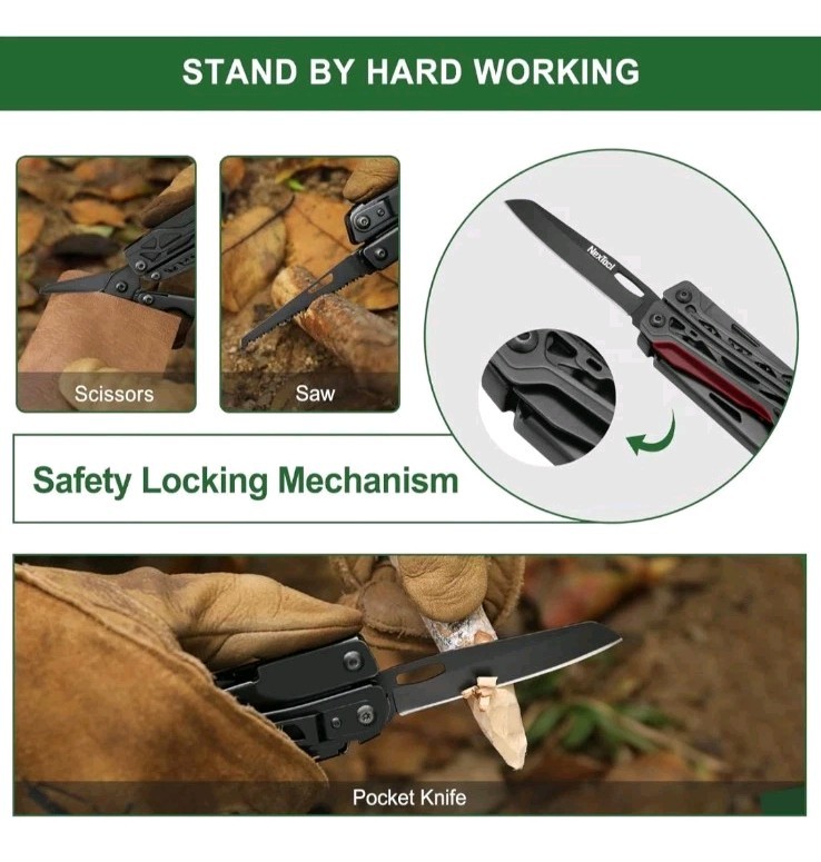 NEXTOOL BLACK KNIGHT Multitool kit Outdoor Tool 11 in 1 Survival Tool