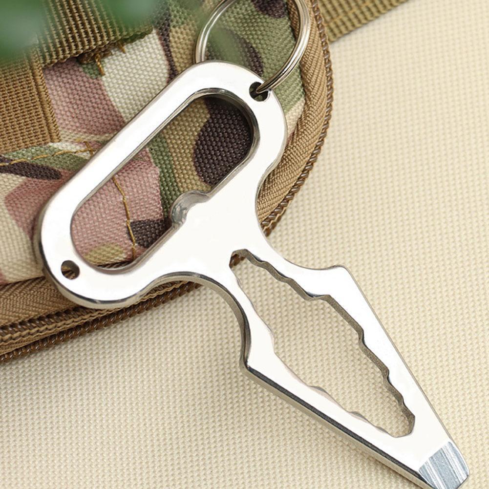 EDC stainless steel keychain tactical outdoor emergency survival tools