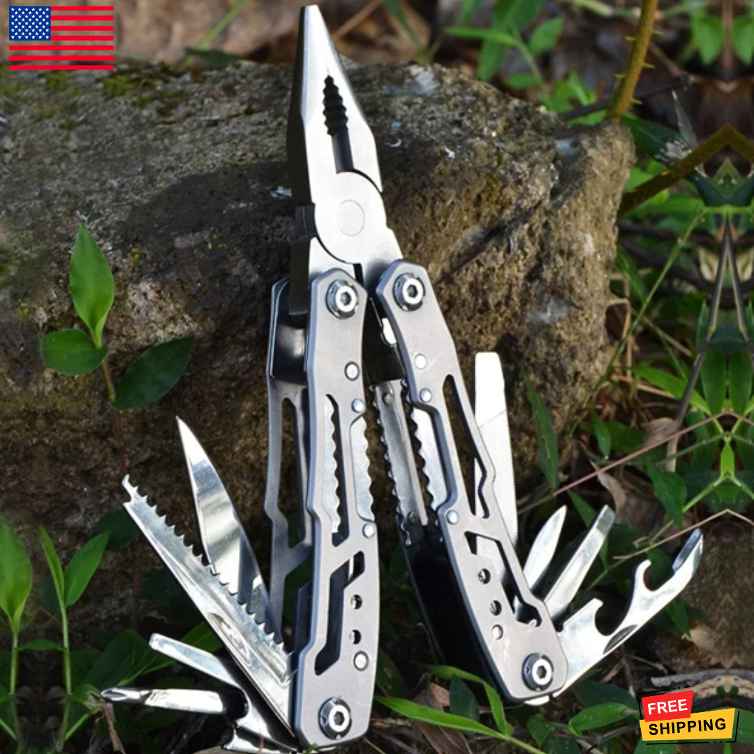 14-in-1 MINI Multitool Pliers Rugged , Practical Portable Pocket Camping Tools