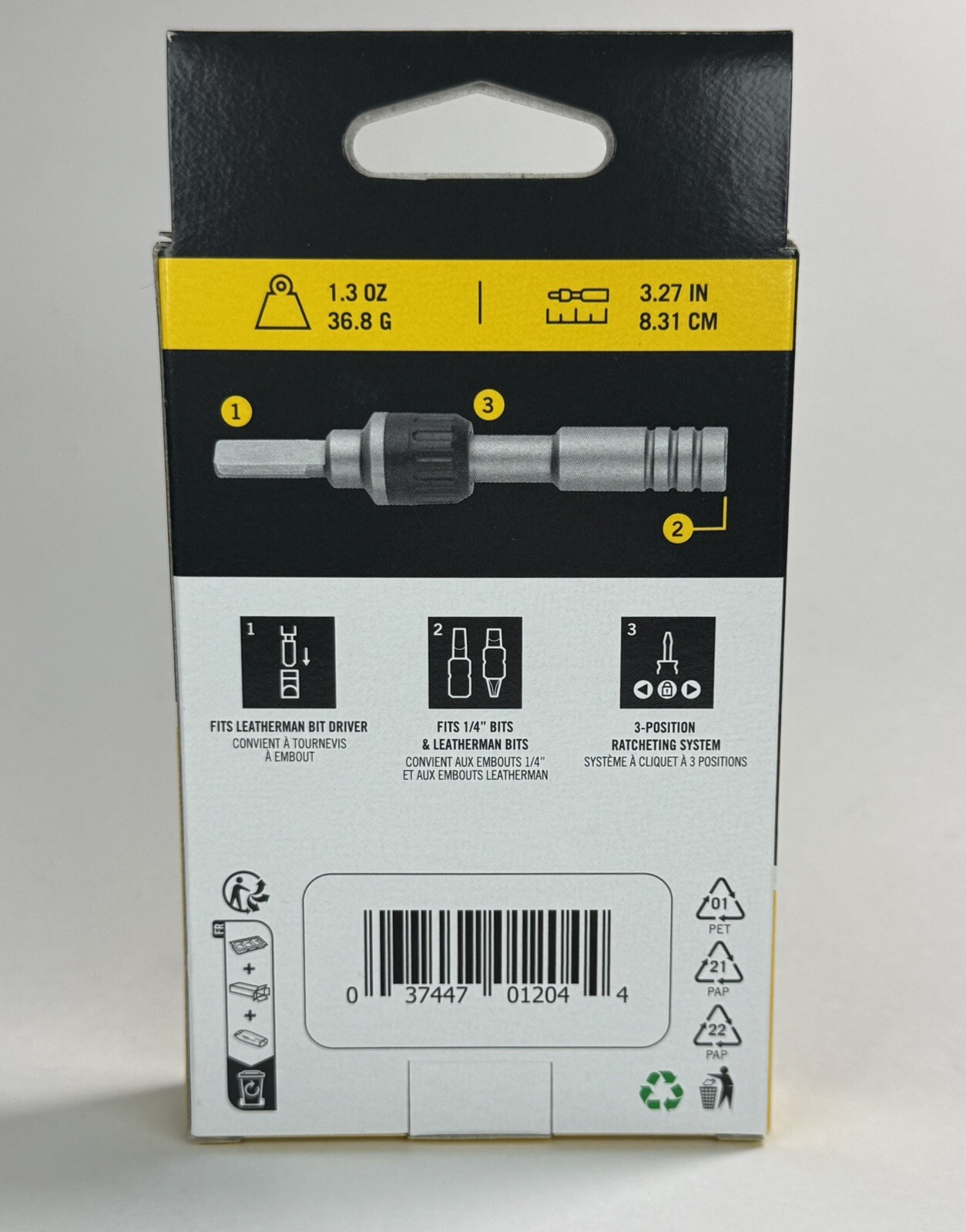 BRAND NEW IN BOX Leatherman Ratchet Driver 1/4 Hex Bit Model 931032