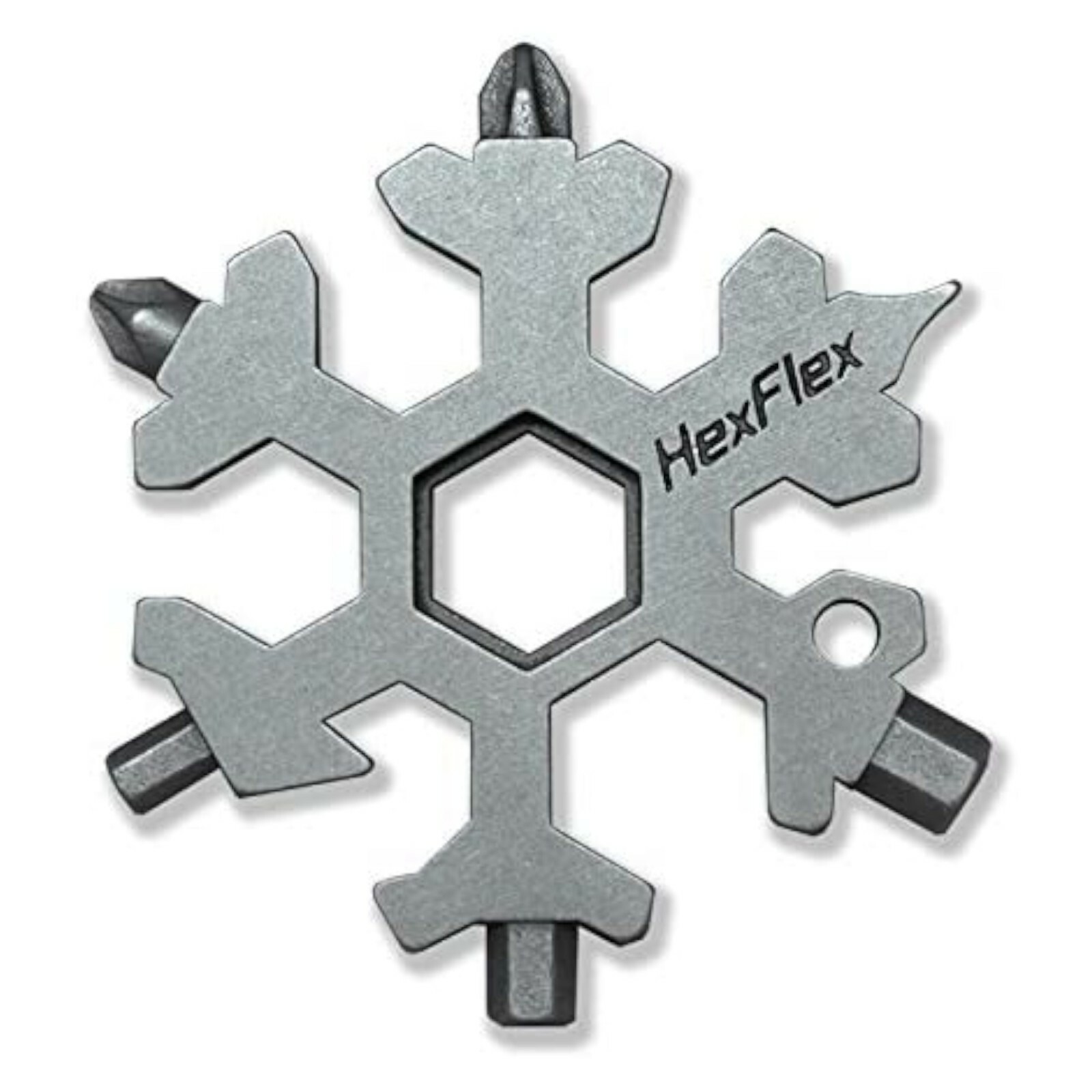 HexFlex Multi-tool Standard/Metric Snowflake, Stainless Steel