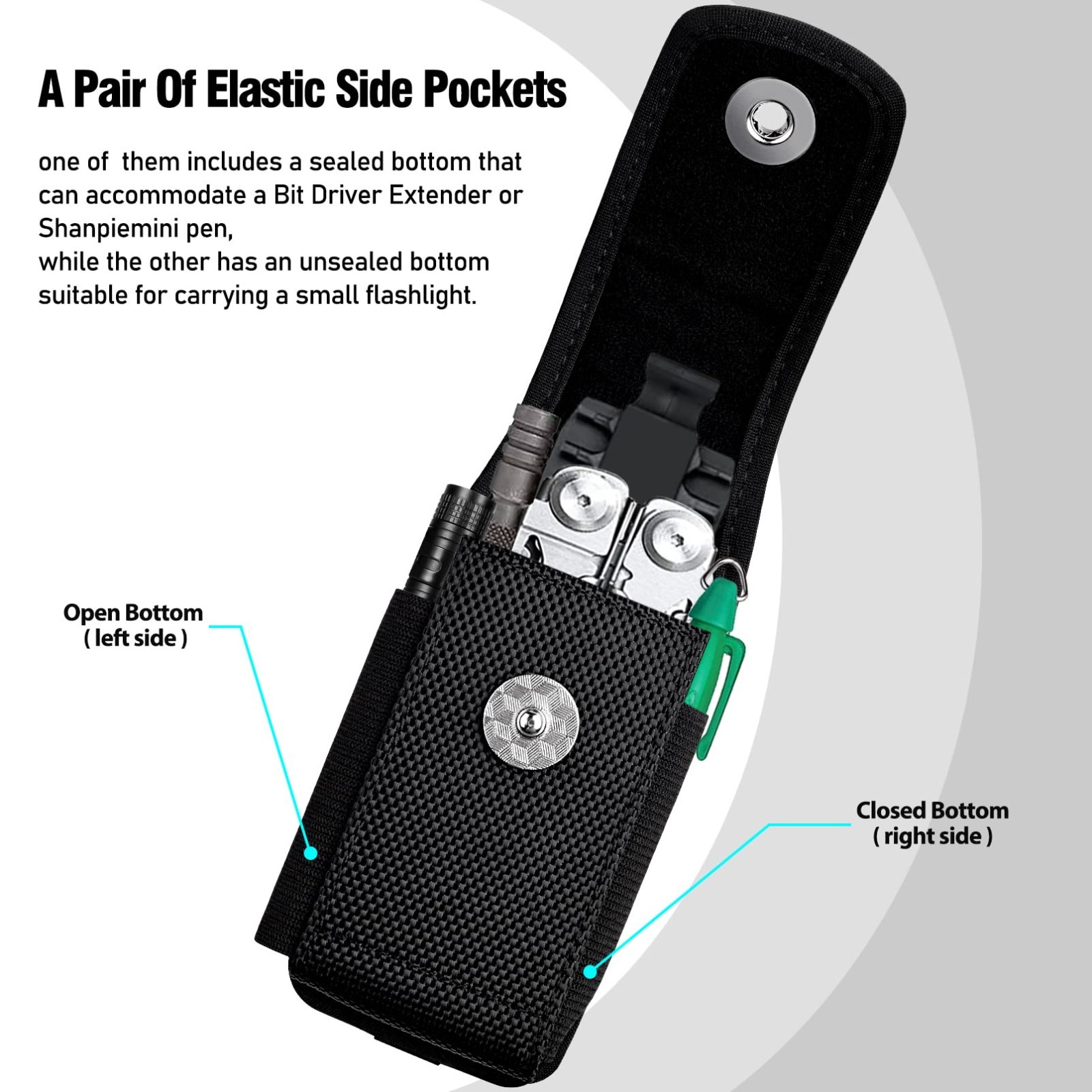 Multitool Sheath Compatible with Leatherman EDC Belt Organizer Tool Holster Pouc
