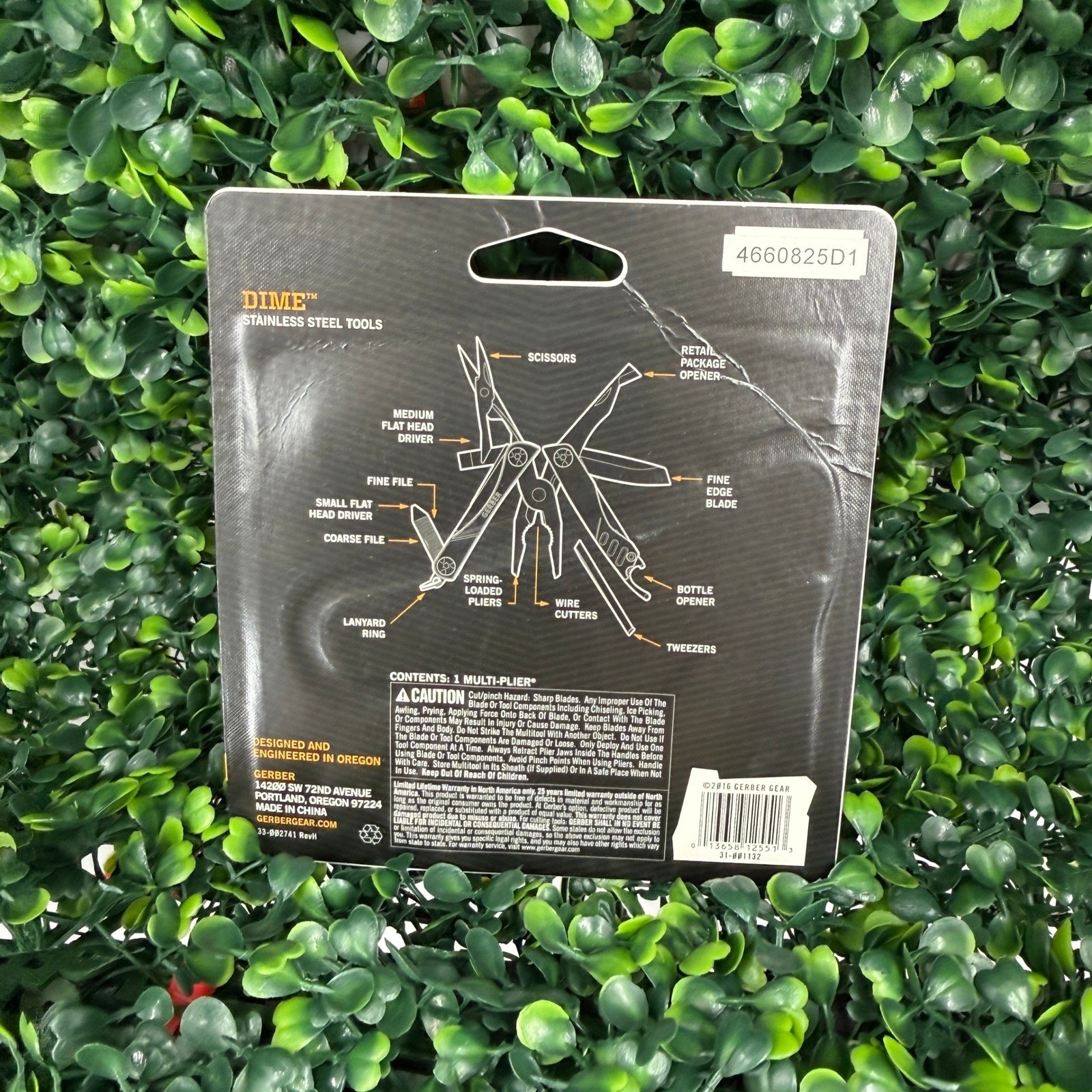 Gerber Dime 12-Tool Multi-Plier Lightweight Keychain Multi-Tool Green 31-001132