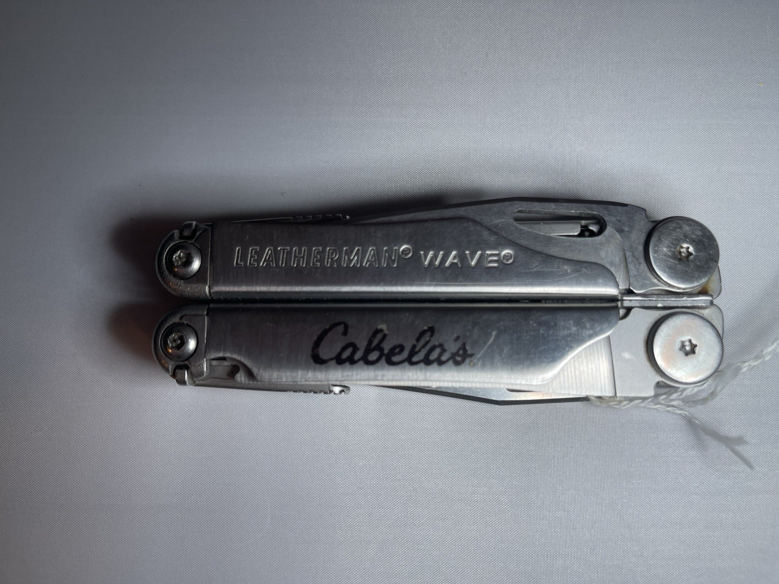 LM161 Leatherman Wave Stainless Cabela’s Logo