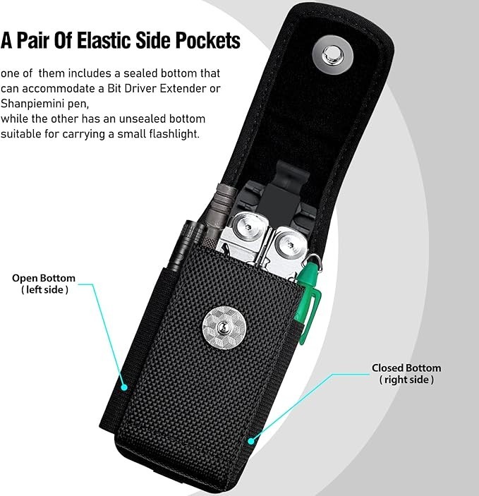 Multitool Sheath Compatible with Leatherman EDC Belt Organizer Tool Holster Pouc