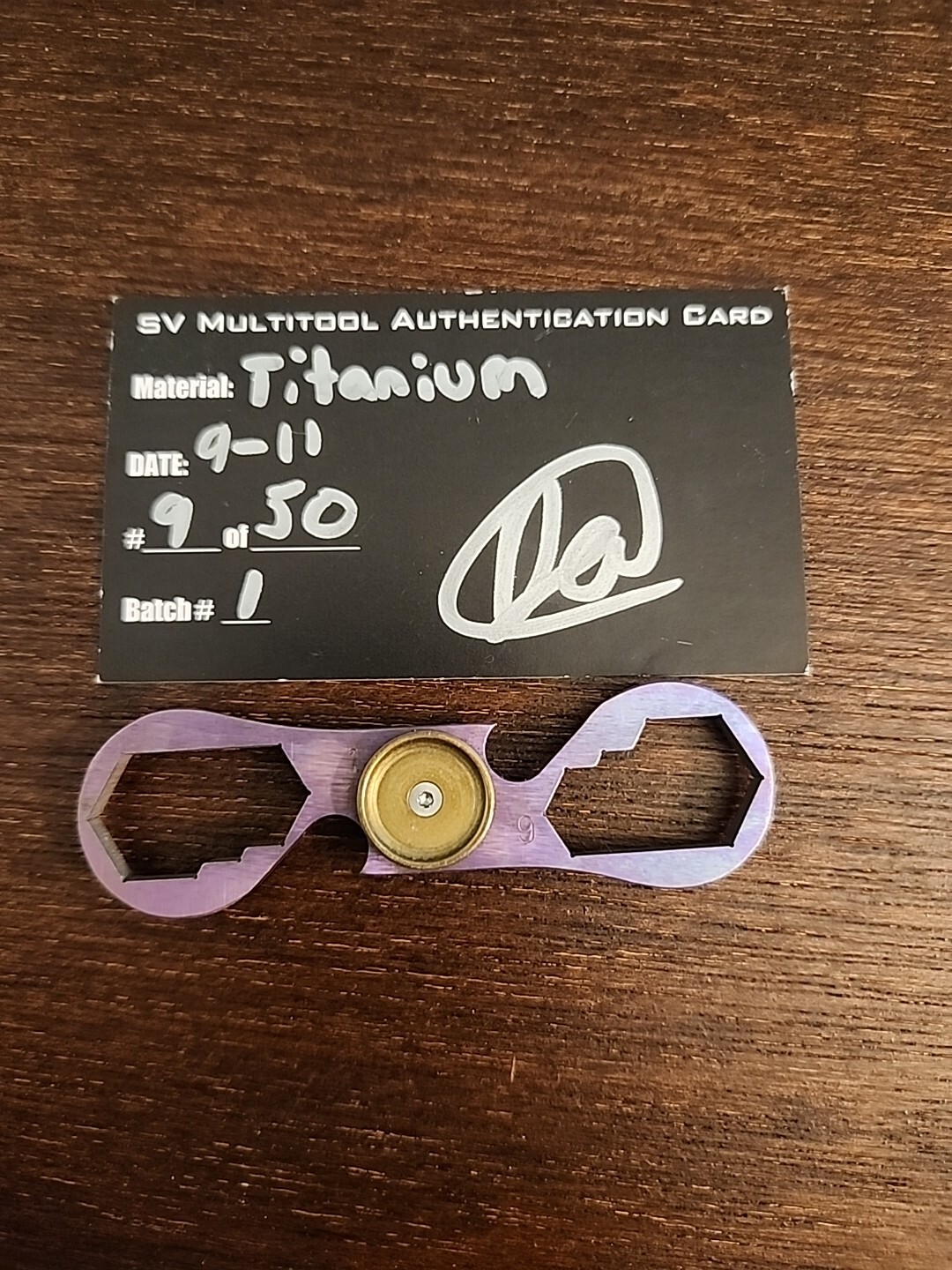 Dra Designs Sv Multitool Spinner In Titanium Purple Anodization