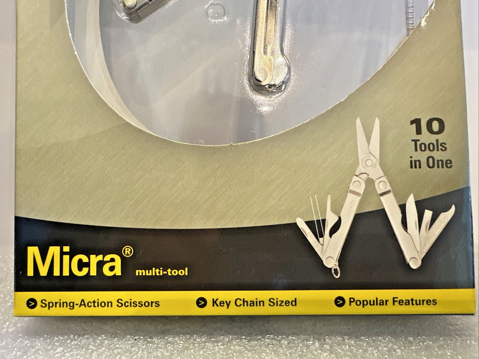 Leatherman Micra Multi-Tool Stainless Steel 10 Tools in One 2004 VTG New Sealed