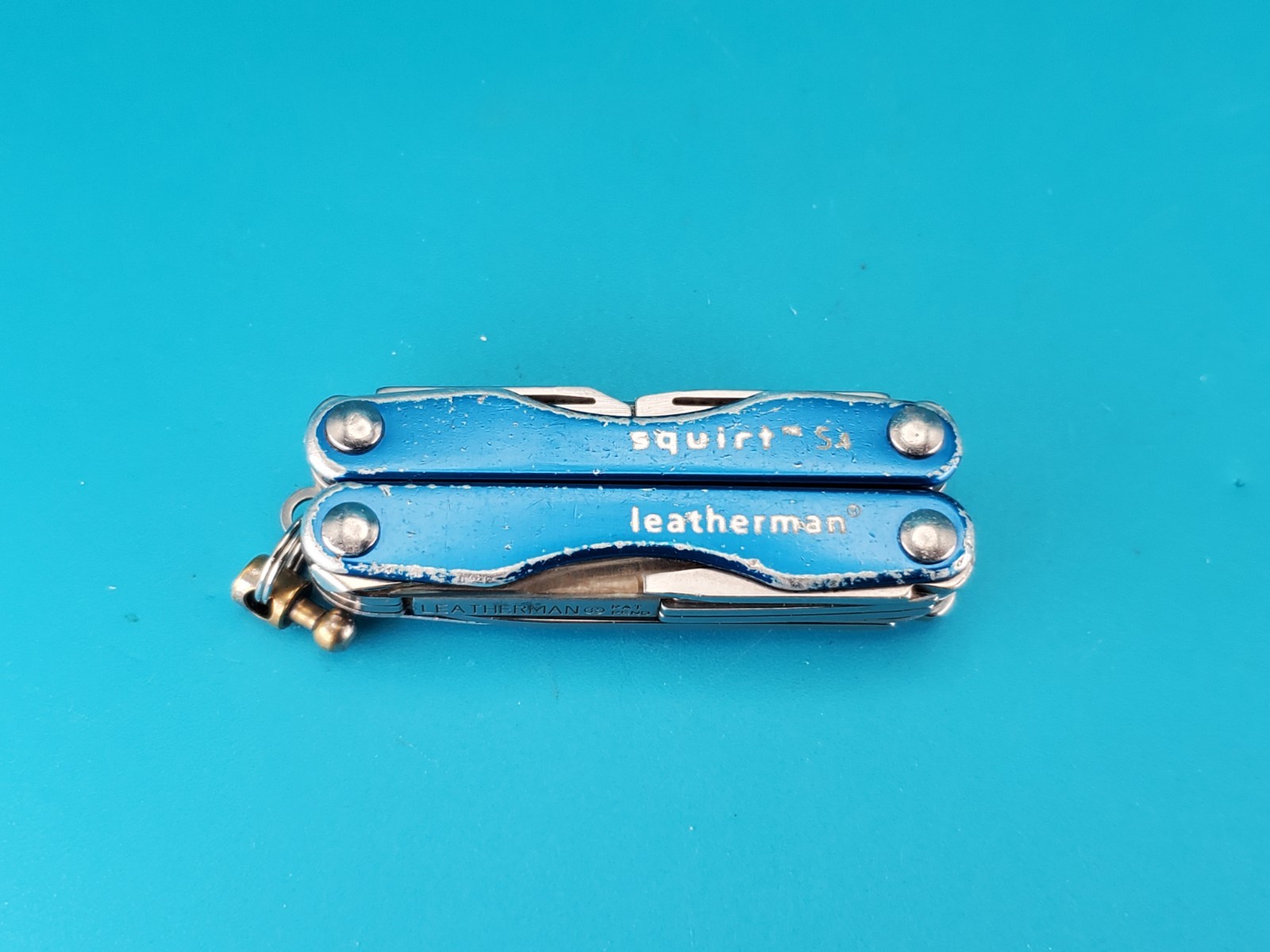 Leatherman Squirt S4 Multi-Tool, Key Ring, Retired, BLUE!