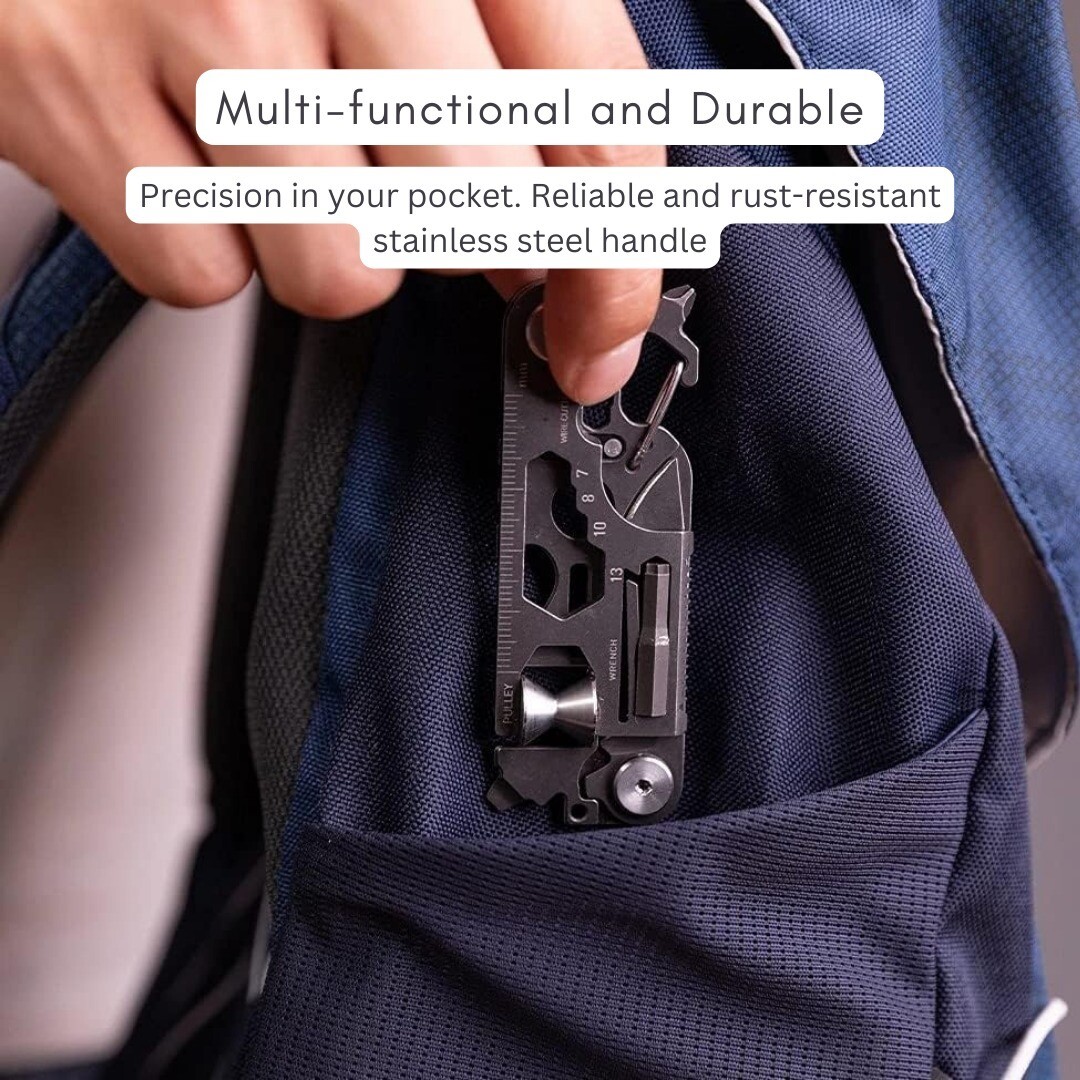 Compact Multi Tool Pocket Knives for Camping & Pocket Tools Combo Pack