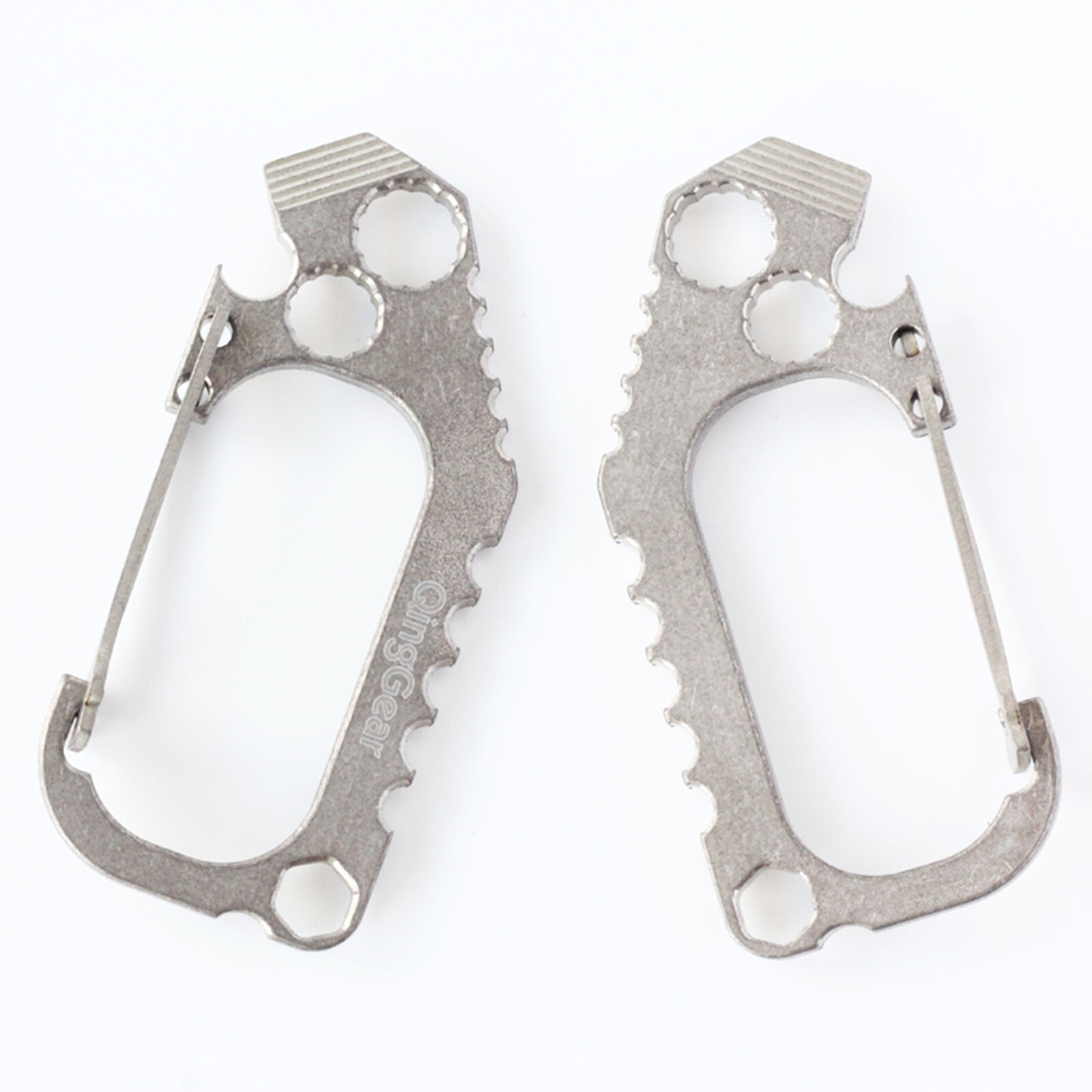 EDCgear Titanium Alloy Multi Tools Keychain Carabin Opener Crowbar Outdoor EDC