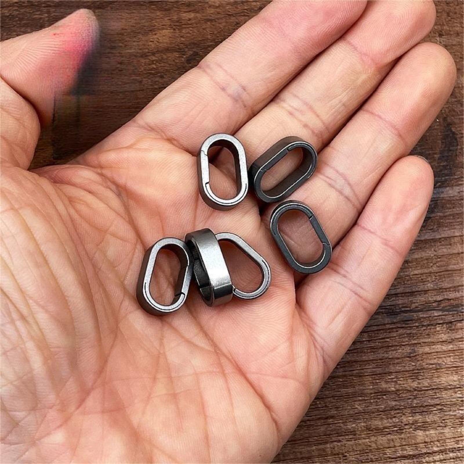Pure Titanium Split Key Rings Keychain Split Rings Keyrings