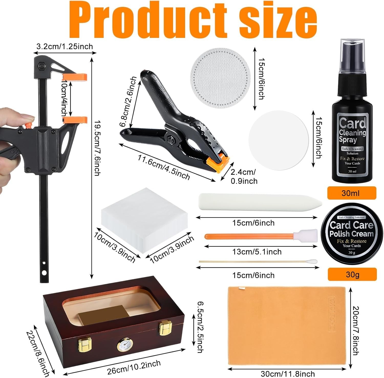 642 Pcs Card Flattening Tool Kit Trading Card Cleaning Care Tool Repair ……