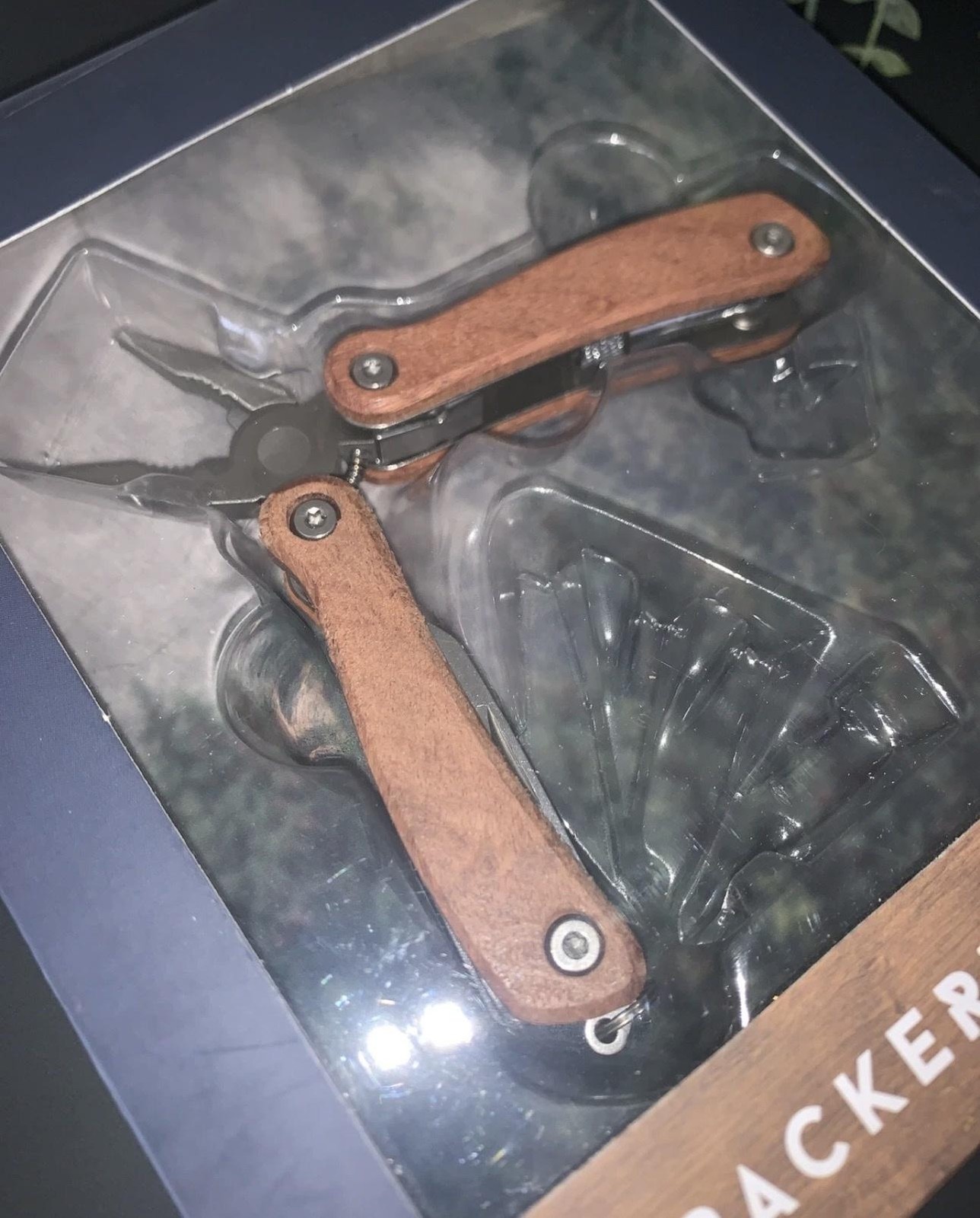 Hammer + Axe Backpacker’s Pliers Multi-Tool Wood Handle Camping EDC New In Box