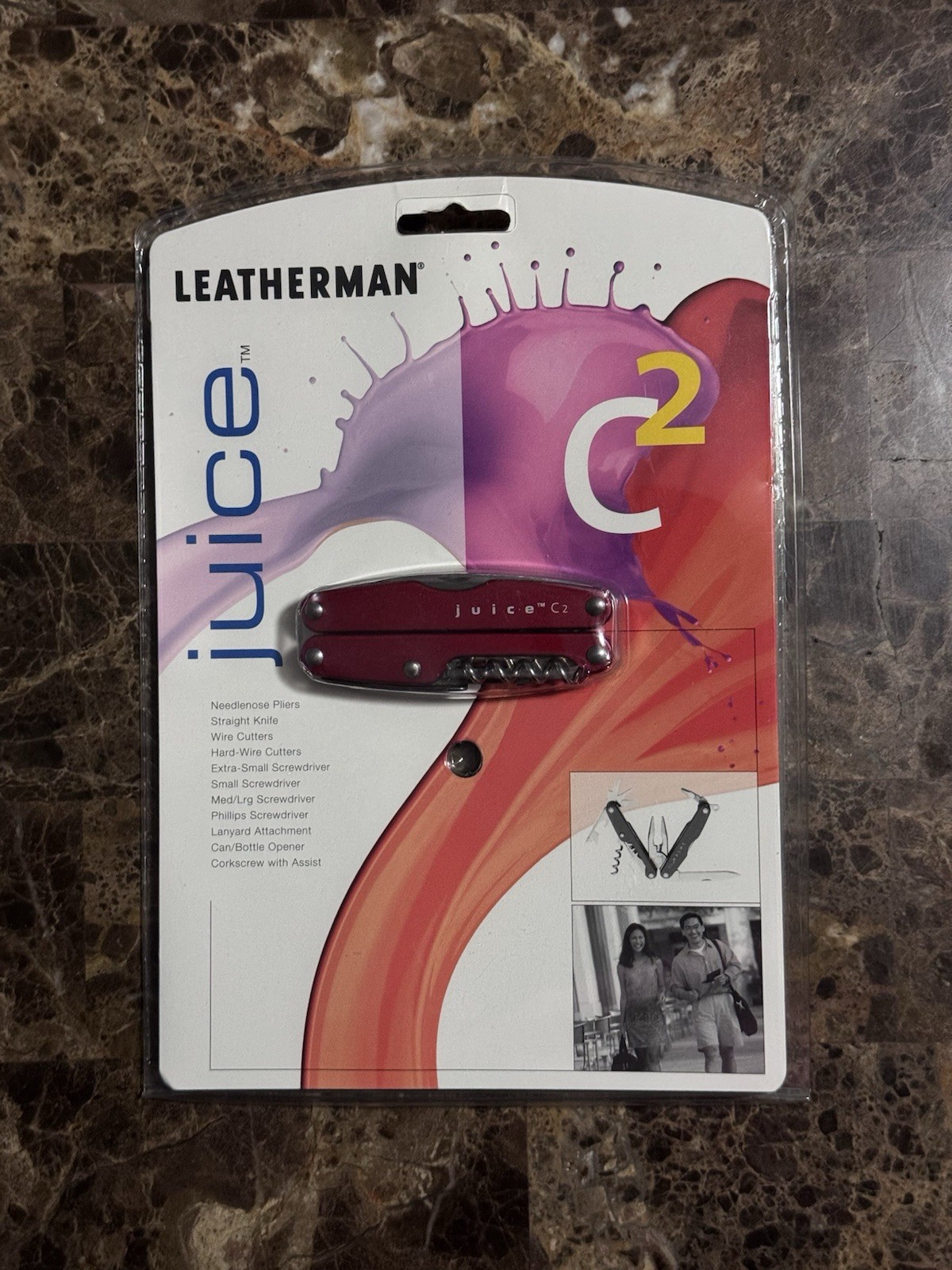 Leatherman Juice C2 Red multitool TM variant. Sealed. Discontinued