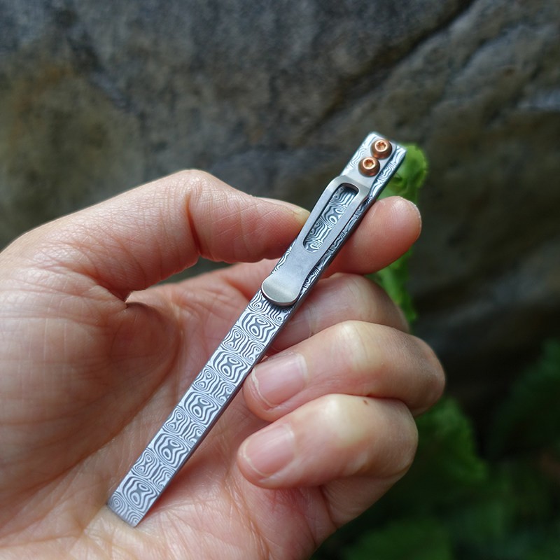 Nb-Ti alloy / Damascus EDC Tool High Hardness Pry bar – Customize