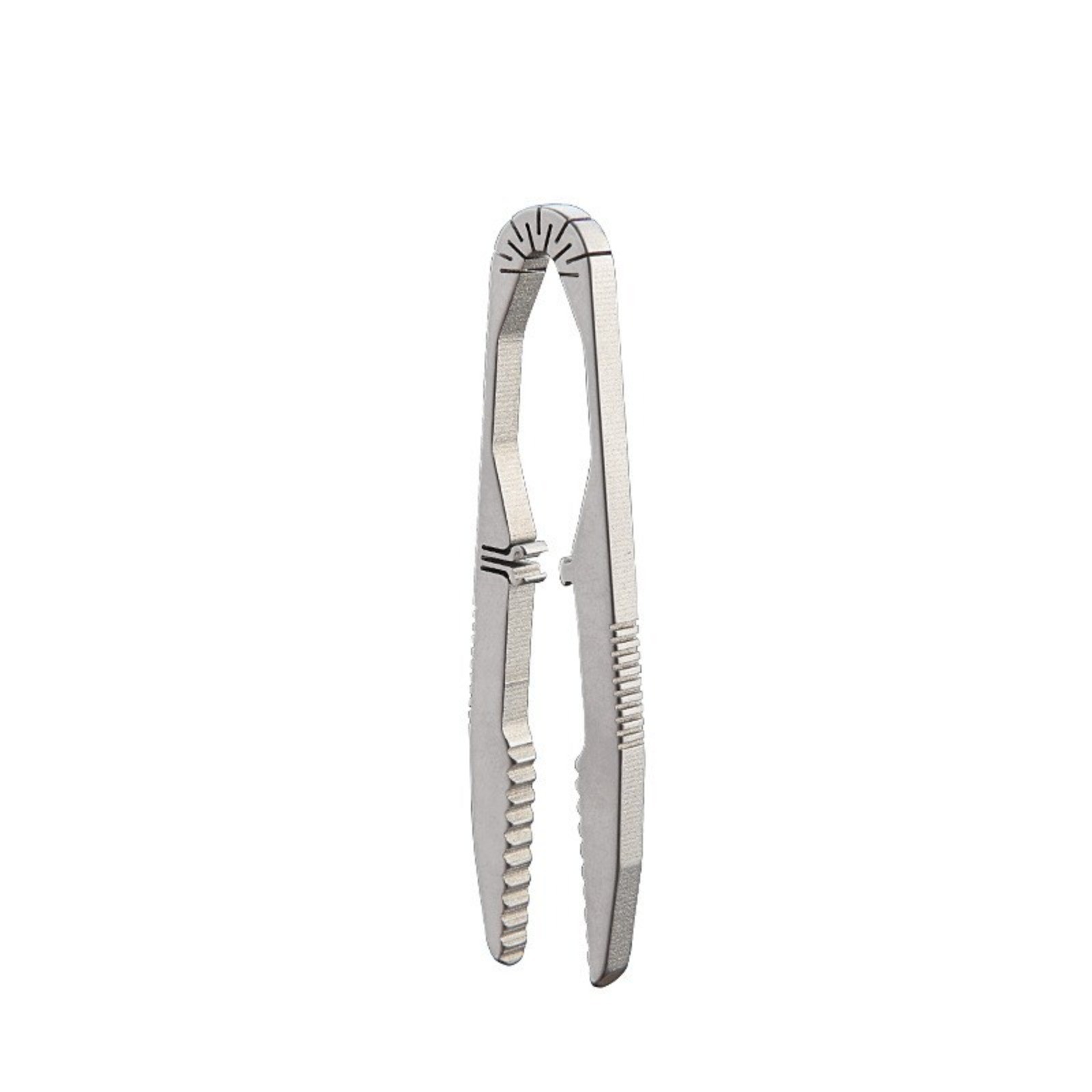 EDC Titanium Snap Tweezers Flat Head Clip Portable Outdoor Keychain Small Tool