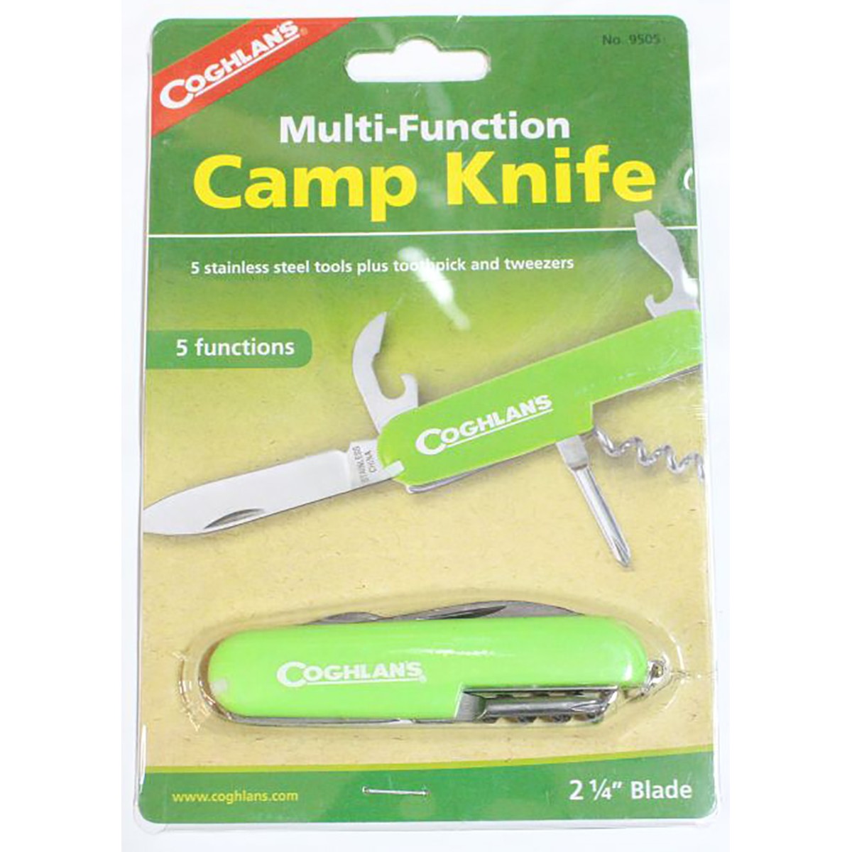 Coghlan’s Multi-Function Camp Knife, 7 Functions, Army Camping Swiss Style