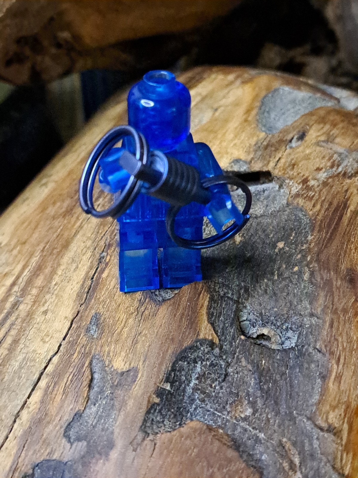 Pro Mini Series Anodized Titanium Swivel With 15mm Titanium Keyrings